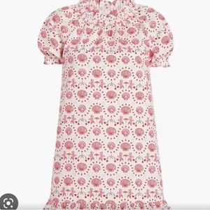 Hill House Home Katherine Mini Dress with Ruffles in Mermaid Size M